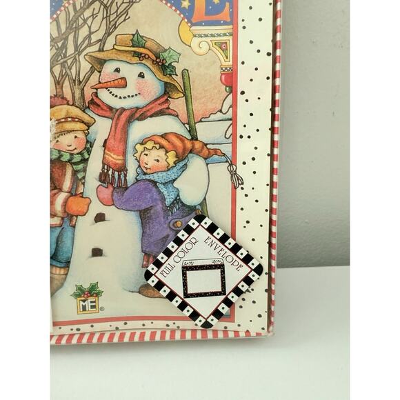 NEW (15) Mary Engelbreit Christmas Cards 7X5" ~ And Joy Always Happy Holidays - Picture 6 of 6